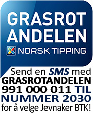 Har DU valgt Jevnaker BTK som din grasrotmottaker ennå?