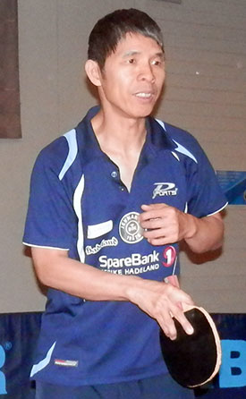 SU-PERMANN: Su Juei Ching vant dagens nasjonale rankingstevne i Jevnaker Bordtennishall.
