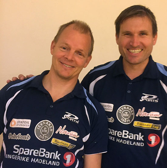 LOKALE VETERANER: Olof Götestam og Terje Herting spiller om eliteseriepoeng for JBTK.